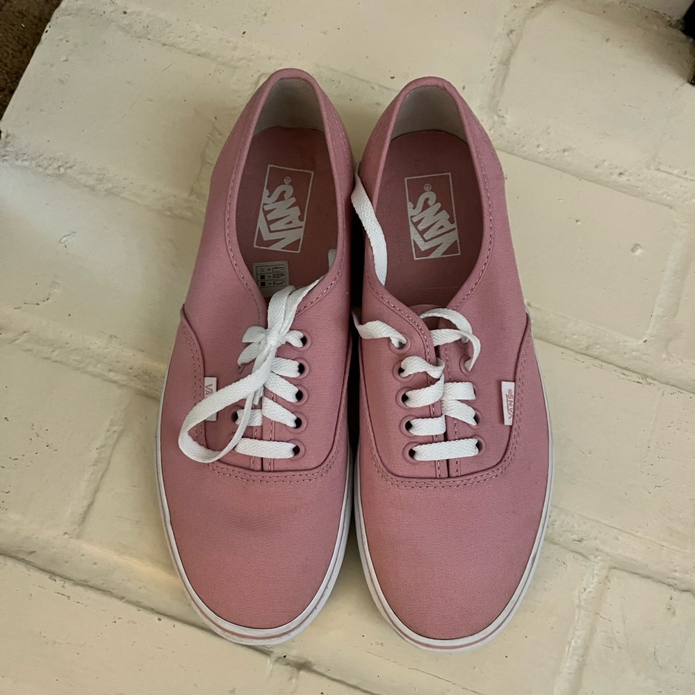 Vans Pink and White Women's Sneakers